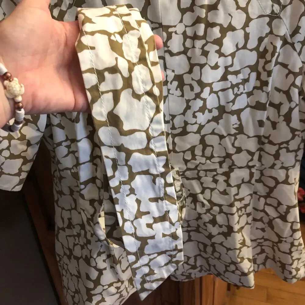 NWT J. Crew Collection Giraffe Safari Jacket brown & cream size 8